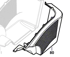 Bac de récupération gauche réf. F 016 L64 304 BOSCH